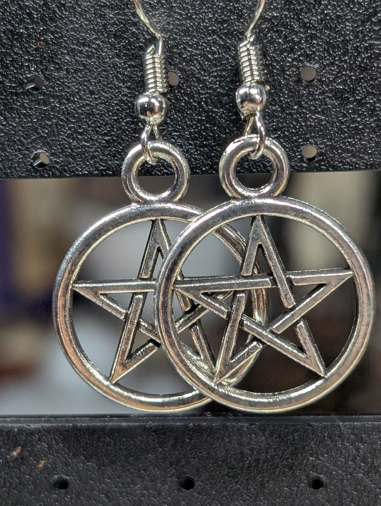 Pentagram Dangle Earrings (Earrings #28)