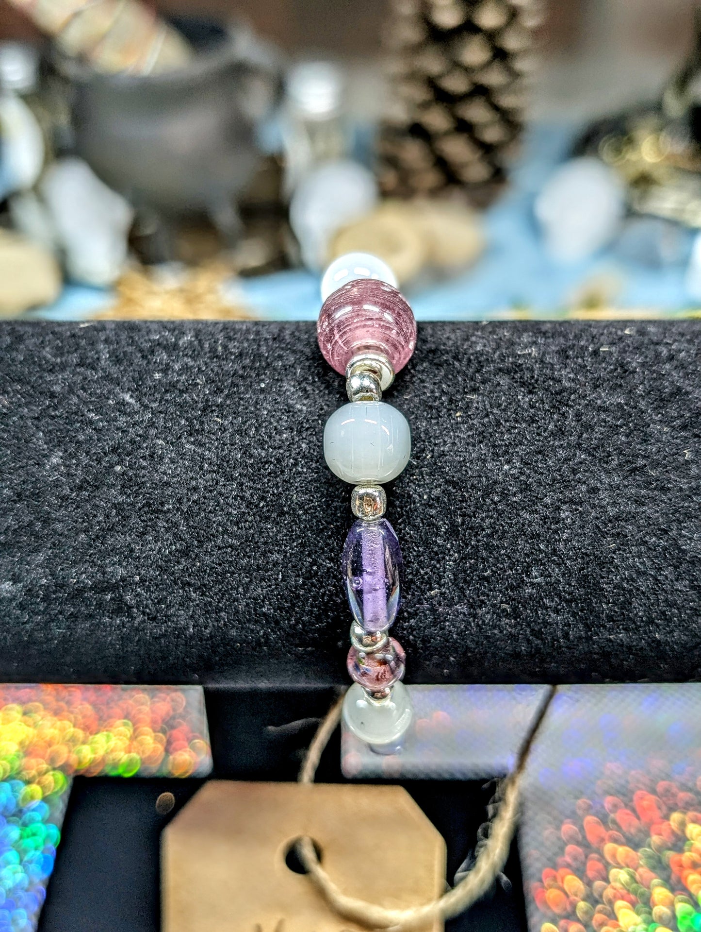 "PURPLE" Glass Bead Bracelet (Bracelet #10)